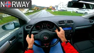 2009 VW Golf 6 [1.6 TDI - 90 HP] Norwegian Roads | POV Test Drive