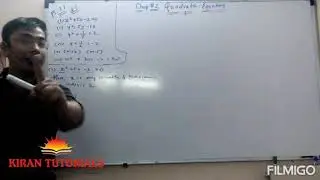 S.S.C Algebra exercise 2.1(quadratic equation)