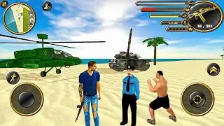 Miami Gangster Crime Simulator - Tank and Helicopter #2 - Android Gameplay