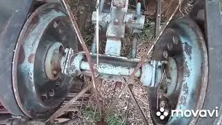Самодельные ленточные грабли на т 40.
