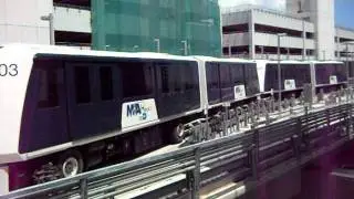 MIA MOVER - 03-04 - Arriving MIA STATION on 09-15-11