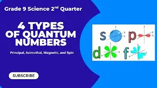4 Types of Quantum Numbers| Science 9 2nd Quarter| Chemistry Tagalog