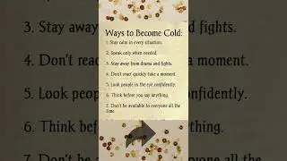 Ways to become cold | #tricks​ #psychology​ #quotes​ #selfimprovement​ #shorts​ #motivation​