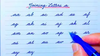 Cursive writing for beginners | Joining Letters | Small letters a | Cursive handwriting practice