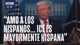 &ldquo;Amo a los hispanos, ICE mayormente es hispana&rdquo;: Trump en aniversario de su administraci&oacute;n