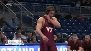 184lbs Hunter Bolen (Virginia Tech) maj dec Michael Battista (Virginia)