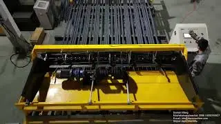 Automatic fence panel mesh welding machine