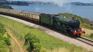 7827 and 5029 on the dartmouth steam railway 