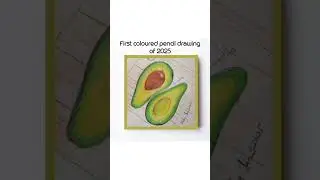 Drawing an Avocado with Coloured Pencil. | A&ndash; Z Fruits| A&ndash; Avocado  #colouredpencil