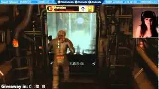 [Dead Space] Cira meets a necromorph! (24-hour Twitch stream highlight!)