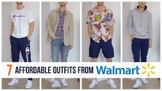7 Budget Friendly Outfits Under $100 | Walmart Shopping Haul | Mens Fashion