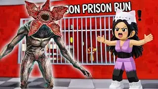 ESCAPE DA PRIS&Atilde;O do STRANGER THINGS - Demogorgon Escape Prison Roblox