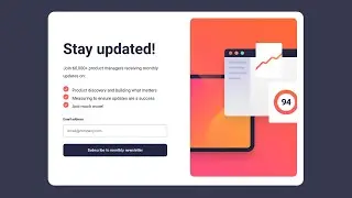 Newsletter Sign-up Form With Success Message | Frontend Mentor Challege (HTML, CSS, and JS)