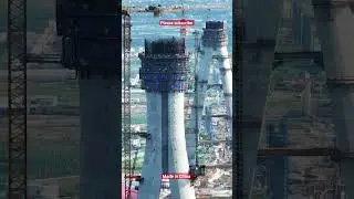 mega project of the highrise bridge  #heavyequipment #china #heavymachinery #project #construction