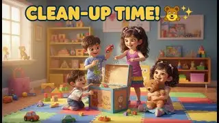 Clean-Up Time Song for Kids 🧸 | Toys Go to Sleep | Fun Cleaning Song in Hindi & English| Nanhi Tolee