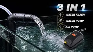 Aerator biofoam filter modified | Aerator airlift filter DIY | Aquarium filter DIY