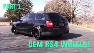 TRANSFORMING MY AUDI (Part 1) RS4 WHEELS!