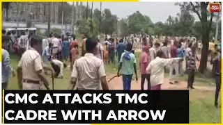 Massive Clashes In Bengal&rsquo;s Bardhaman, Cars Vandalized, Attacked With Bow-arrow