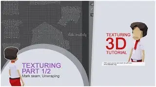 #TUTORIAL | Blender | Texturing character PART 1/2