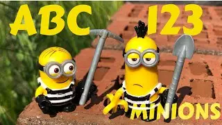 ABC English alphabet, numbers 123, shapes 🔴🔶✅ colors. Full version. ABC Lego. 123 Lego. Minions 4K
