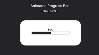 Animated Progress Bar | HTML & CSS