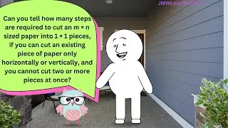 Logical Question [96] - Number of steps required to cut a piece of paper puzzle