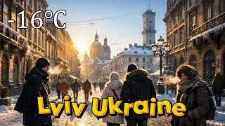 🥶 Львів Прокинувся при -16°C | Хто Взагалі Гуляє в Такий Мороз?