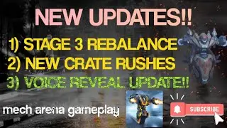 3 NEW UPDATES!! | VOICE REVEAL UPDATE | HANGAR SHOWDOWN GAMEPLAY | MECH ARENA
