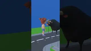 chinki or bull ki masti bull ne kiya dance #animation  #cartoon #funny #kids