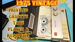 1975 Vintage Privileg TC194 cassette tape recorder & Player
