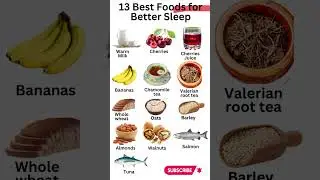 13 Best Foods for Better Sleep #shorts #viral #health