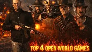 TOP 4 OPEN WORLD GAMES FOR CONSOLE IN 2026    #gta5#fallout4#reddeadredemtion2#openworld 