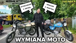 MZ ETZ 250 - wymiana moto z wypadku 😎😎😎 zwiedzanie Muzeum Motoryzacji Motonostalgia w Nieborowie 😃😃😃