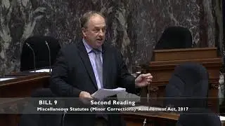 Second Reading: Bill 9 &mdash; Miscellaneous Statutes (Minor Corrections) Amendment Act