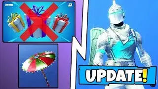 *NEW* Fortnite Update! Gifting Skins REMOVED, White Knight Skin, FREE Season 7 Battle Pass Items!