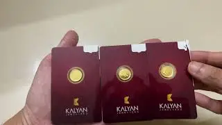 Kalyan Jewellers 24K 999 1 Gram Ayodhya Goddess Lakshmi Lotus Gold Coin Unboxing