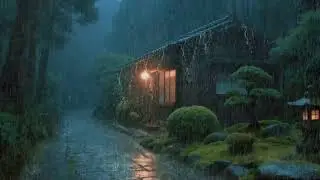 Pens&eacute;es rapides &ndash; Son de pluie doux &ndash; Nuit pluvieuse autour de la maison &ndash; Apaisement 💫🌧️