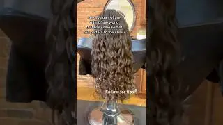 I help over 487K followers with their hair on TikTok! curlyhair #curlspecialist #hairstylist #shorts