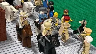 Recreating Gettysburg Confederate Scene with miscellaneous Lego Troops.