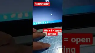 How to open setting with shortcut key on PC | LAPTOP | WINDOW 11 ??  #shorts #shortvideo  #windows11