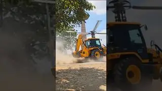 JCB transfer helicopter 😱😱 #jcbvideo #jcb3dxmachine #tractorvideo #shorts