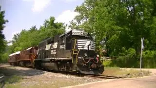 Norfolk Southern Geometry train at Ervin Road!!