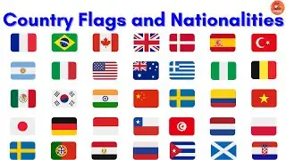 Learn About Country Flags and Nationalities Around the World for Kids #kidslearning #country #flag