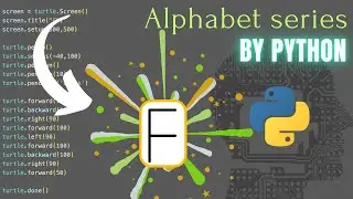 Asmr Progamming || Let's make 'F' Alphabet Series with Python - No Talking