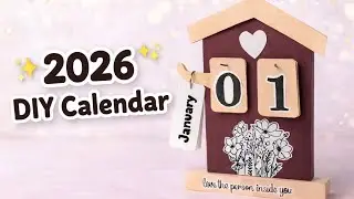 2026 DIY Calendar | New Year Craft Ideas | 🔥 DIY 2026 Calendar at Home 🔥 Easy Paper Craft 😍