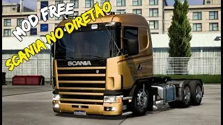 SCANIA 124T FROTAL NO DIRETÃO- MOD FREE ETS2