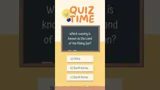Which country is known as the Land of the Rising Sun #quiz #quiztime