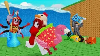 ブレインロットを盗みながら津波から逃げるロブロックス