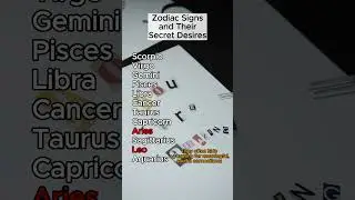 Zodiac Signs and Their Secret Desires #zodiacsigns #astrology #zodiac