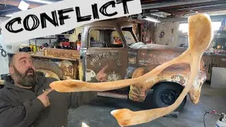 1949 Chevy Patina truck build Conflict